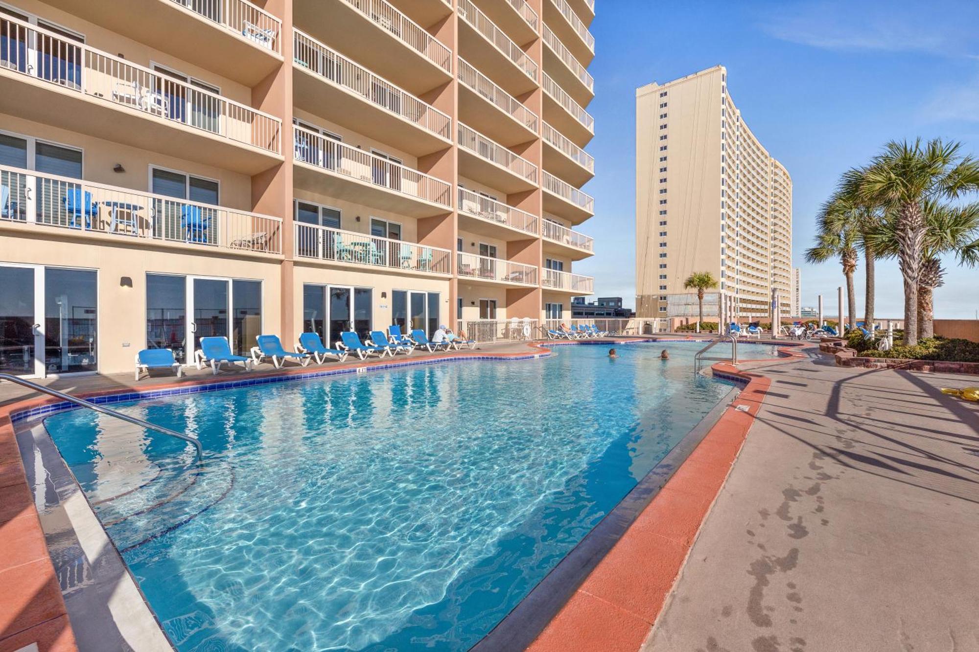 Gulf Front Master Bedroom! 2 Pools & Hot Tubs! Sleeps 8! Panama City Beach Dış mekan fotoğraf